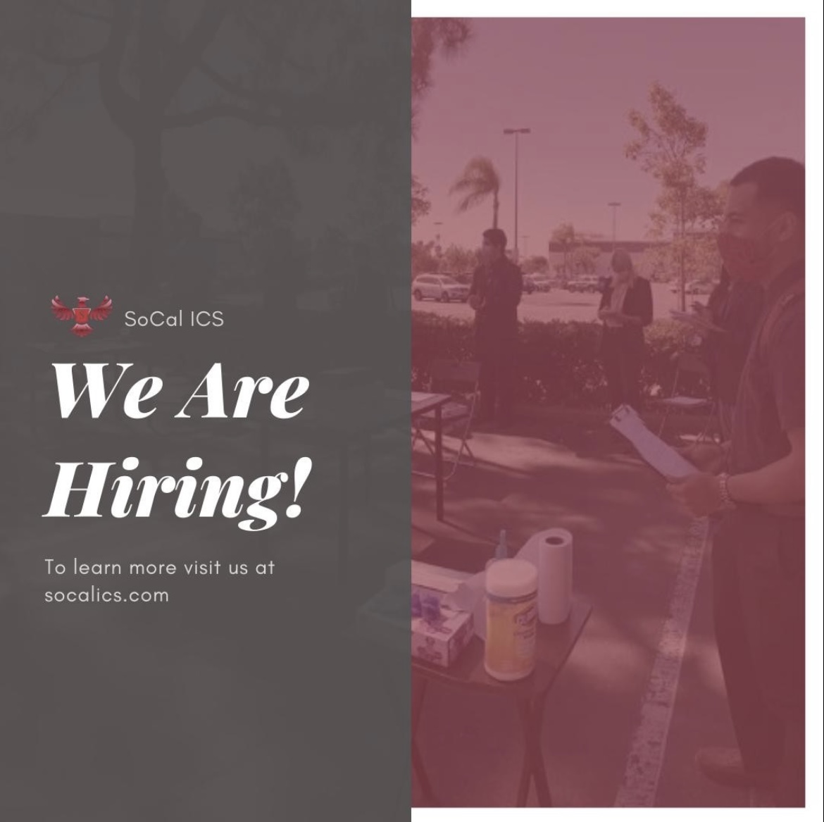 We Are Hiring social graphic for SoCal ICS
